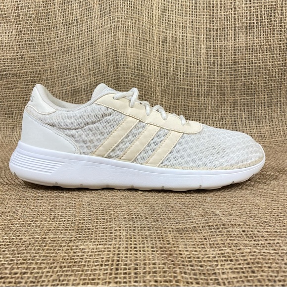 adidas running shoe lite weight white Size 10 - Picture 5 of 9